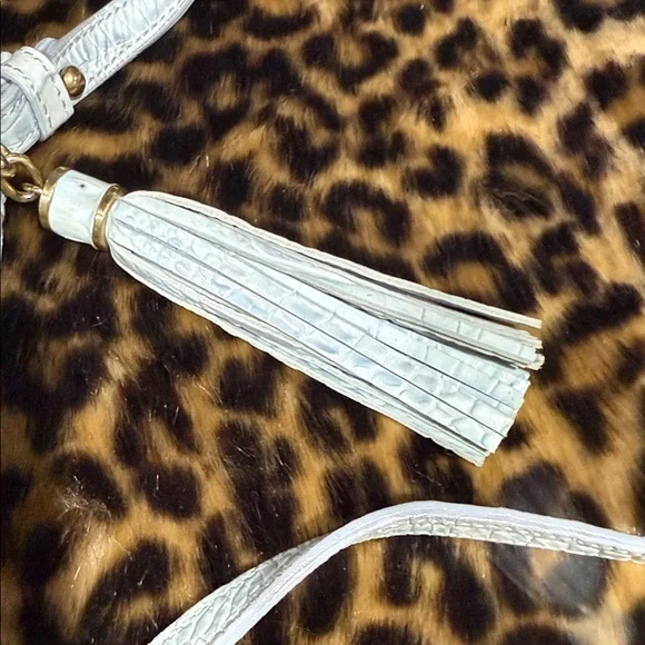 Brahmin Sky Blue Embossed Crossbody Bag - Picture 8 of 8